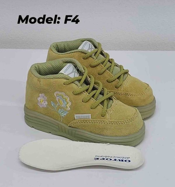 Ортопедические ботинки Ortope с вышивкой для девочек Ортопедические ботинки Ortope с вышивкой для девочек