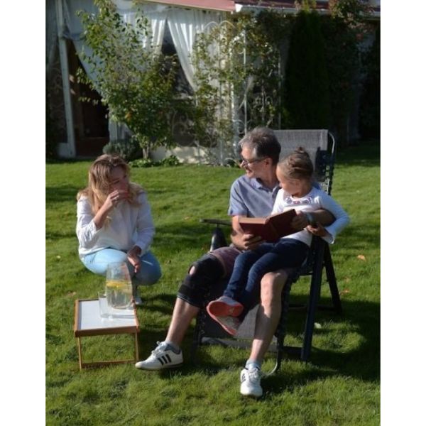 Ортез на колінний суглоб зі спіральними ребрами жорсткості універсальний Алком 4054