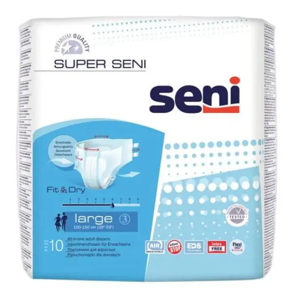 Підгузки для дорослих Seni Super, large 3, 10 шт.