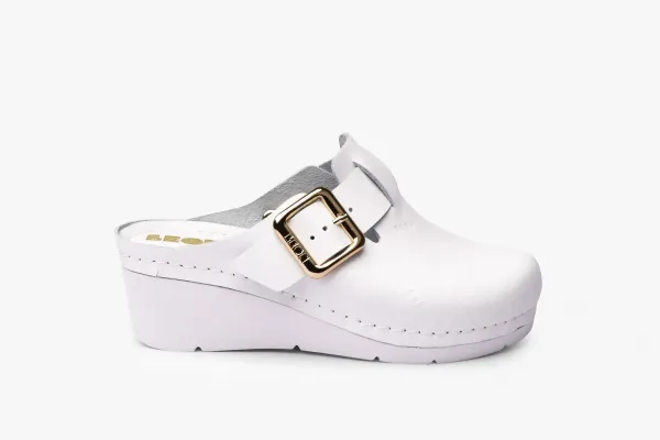 Женское Сабо Leon Белый 1024-баккар-36 ортопедия