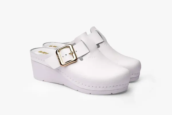 Женское Сабо Leon Белый 1024-баккар-36 ортопедия