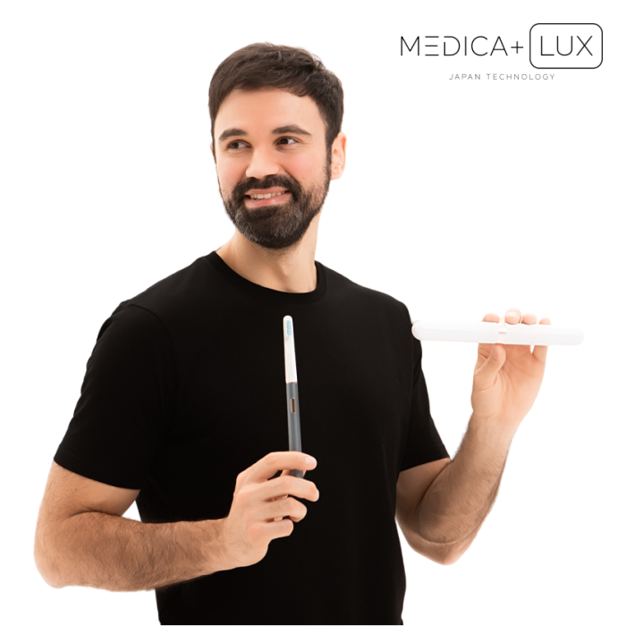 Відбілювальна звукова зубна щітка Medica+ Lux 10Х Portable Silver