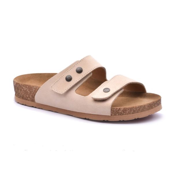 Шльопанці жіночі Leon 4050 бежевий велюр