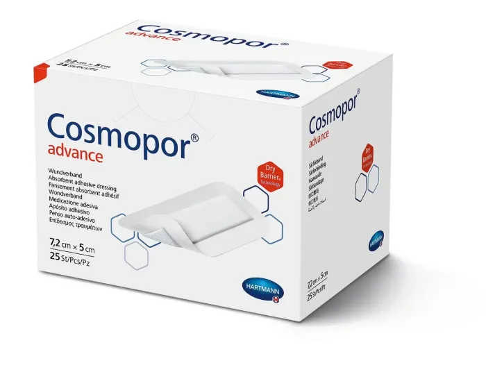 Повязка пластырная Cosmopor® advance / Космопор адванс 7,2см x 5см 1шт