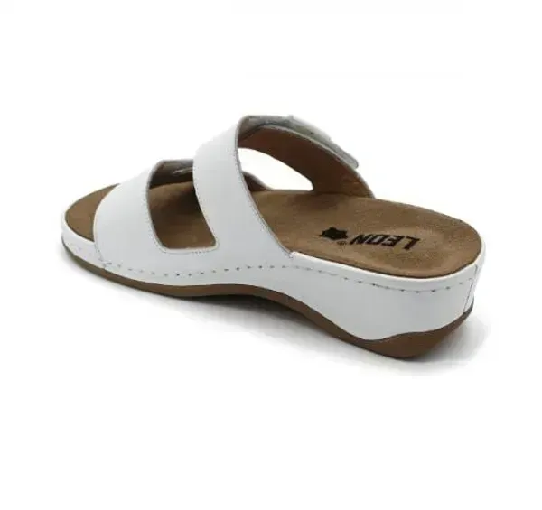 Жіночі шльопанці Leon Білий 2020-white ортопедія