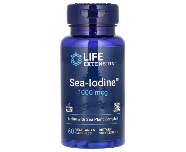 Морський йод Life Extension Sea-Iodine 1000 мкг 60 вегетаріанських капсул