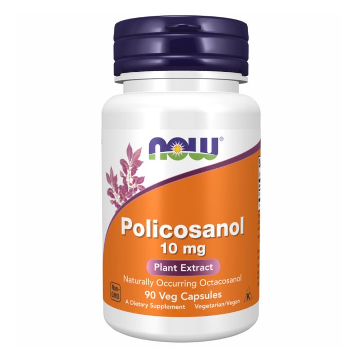 NOW Policosanol 10 мг – контроль холестерину на основі рослинного воску - 90 veg caps