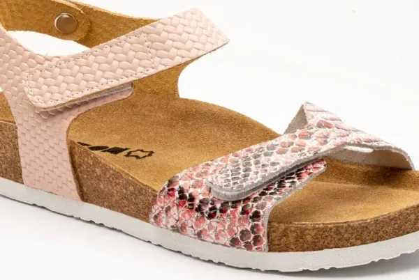 Жіночі сандалії Leon Рожевий 4300-Рожева-змія-37 ортопедія