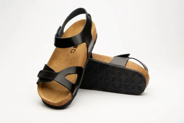 Жіночі сандалії Leon Чорний 4300-39 ортопедія