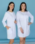 Медичний халат жіночий Жаклін колір білий
