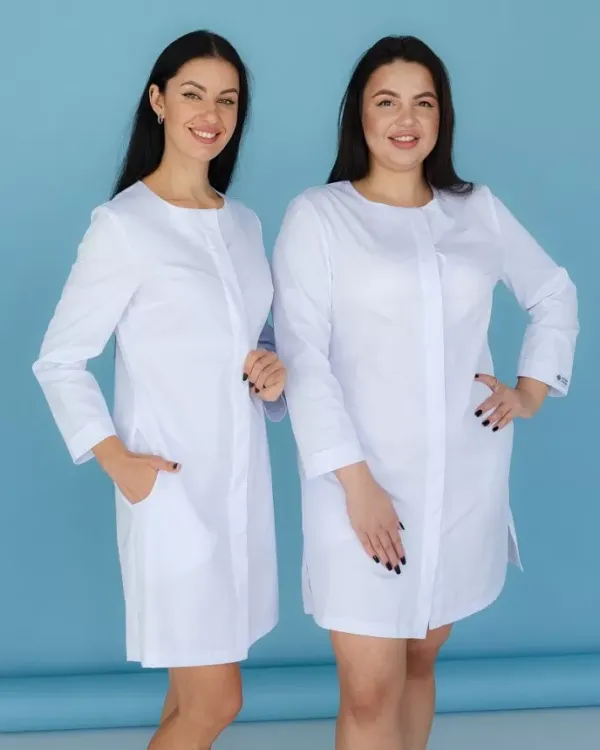 Медичний халат жіночий Жаклін колір білий Медичний халат жіночий Жаклін колір білий