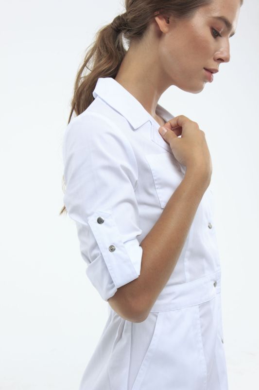 Медицинский халат 106 цвет белый