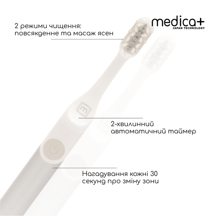 Звукова зубна щітка Medica+ ProBrush 7.0 Compact Silver