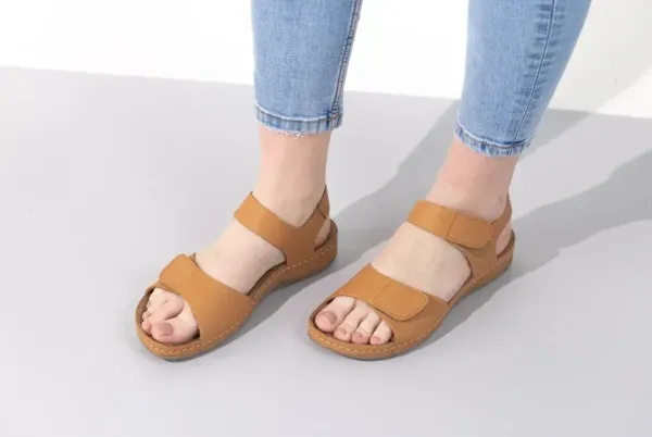 Жіночі сандалії Leon Синій 963-blue ортопедія