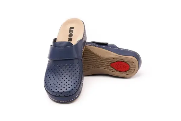 Женское Сабо Leon Голубой 2022-Синий-38 ортопедия