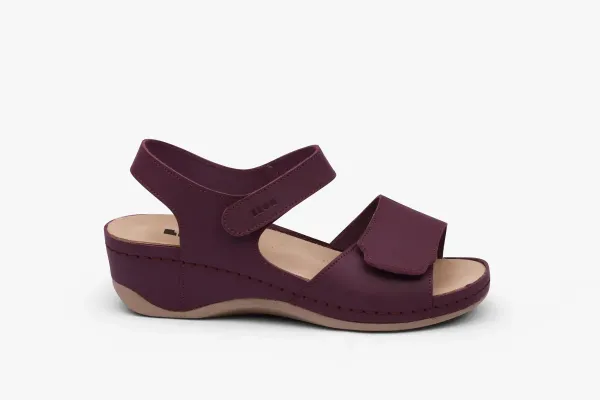 Жіночі сандалії Leon Бордовий 2024-Бордо-баккар ортопедія