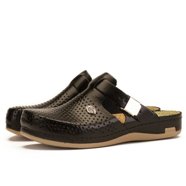 Ортопедичні тапочки-сабо Leon 950 чорні