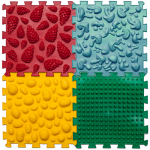 Ортопедический массажный коврик Пазлы Микс 4 элемента