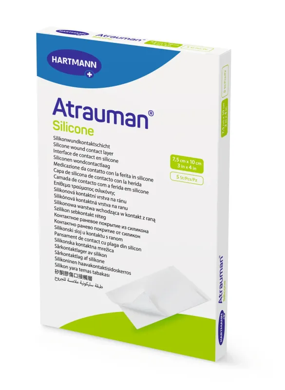 Повязка атравматичная Atrauman® Silicone / Атрауман Силикон 7,5см х 10см 1шт