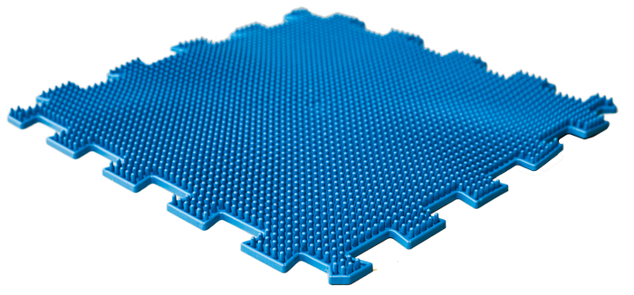 Ортопедический массажный коврик Пазлы Микс Травка 1 элемент