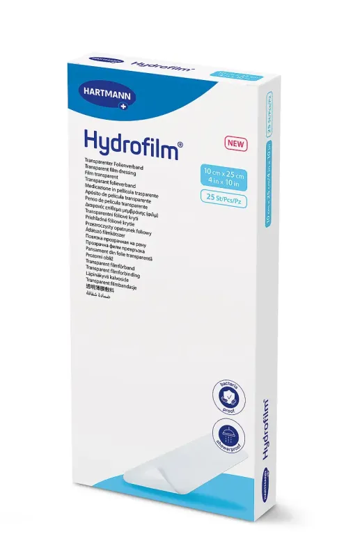 Повязка пленочная прозрачная Hydrofilm®/Гидрофилм 10х25см 1шт