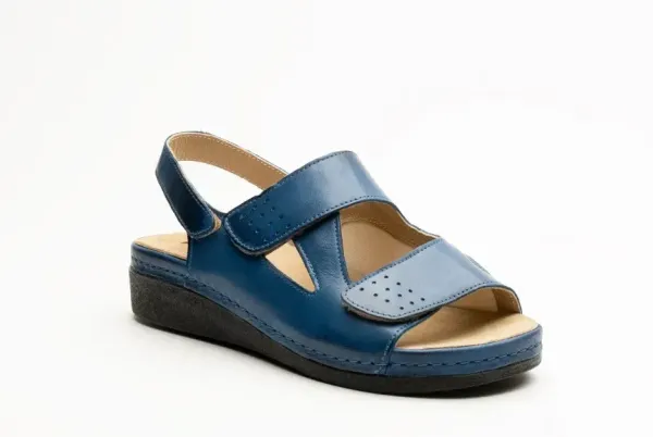 Жіночі сандалії Leon Синій 5020-39 ортопедія