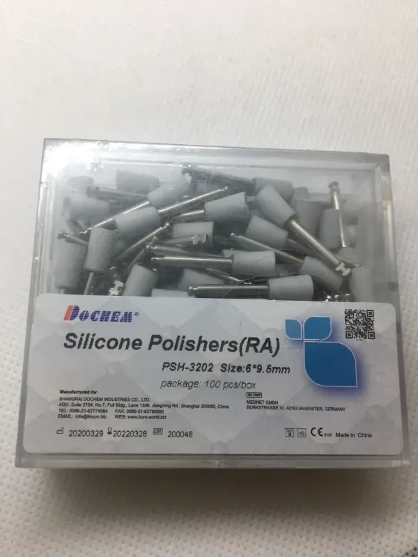 Полировочная резинка Чашка (белая) для углового наконечника, 1 шт.