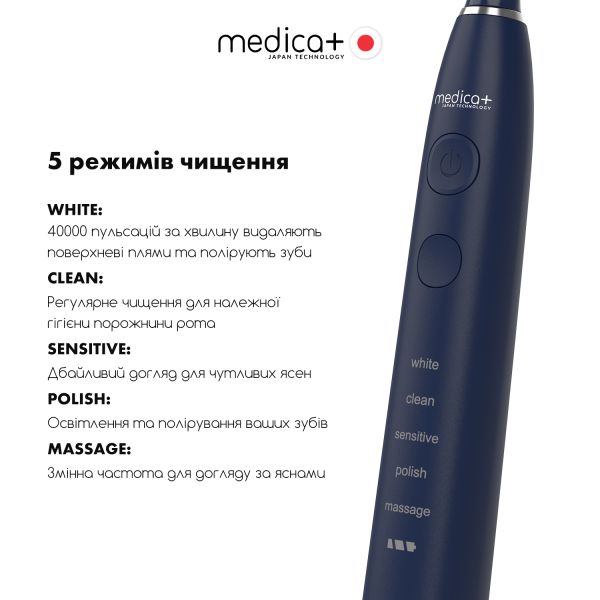 Ультразвукова зубна щітка MEDICA+ PROBRUSH 8.0 Blue