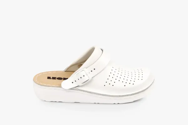 Жіноче Сабо Leon Білий 300 ортопедія