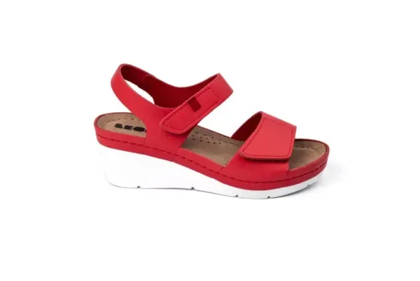 Жіночі босоніжки Leon Червоний 1080-36 ортопедія