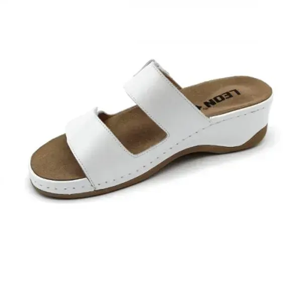 Жіночі шльопанці Leon Білий 2020-white ортопедія