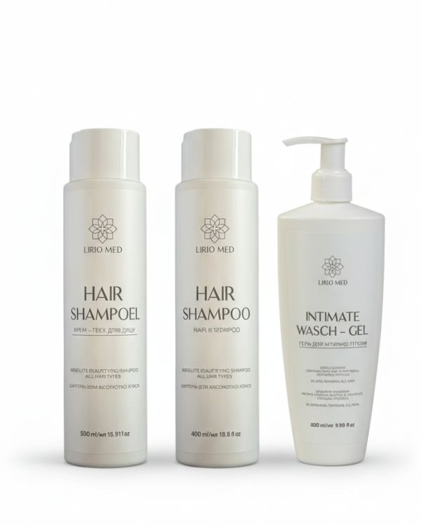 Комплект професійних засобів для догляду за тілом та волоссям LirioMed 