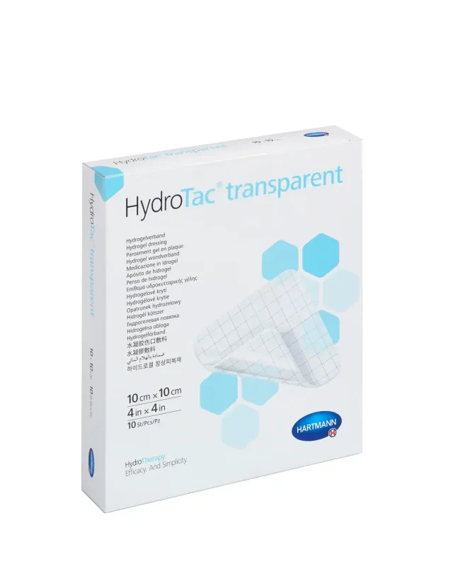 Повязка гидрогелевая HydroTac® transparent / ГидроТак транспарент 10см x 10см 1шт