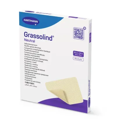 Пов'язка атравматична мазева Grassolind® neutral / Гразолінд нейтрал 10см х 10см 1шт