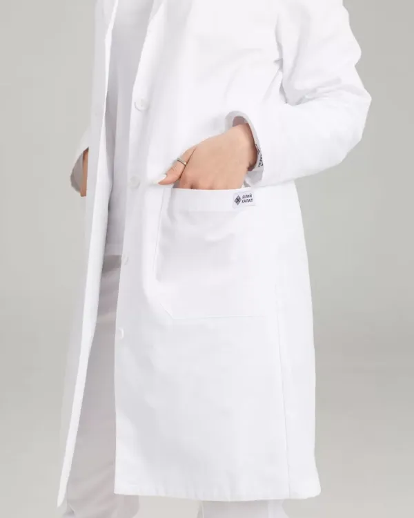 Халат медицинский женский Киев цвет белый