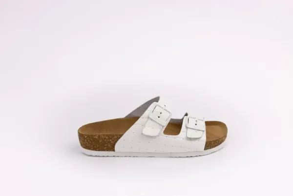 Жіночі шльопанці Leon white-stones 4010-Біла-коцка-37 ортопедія