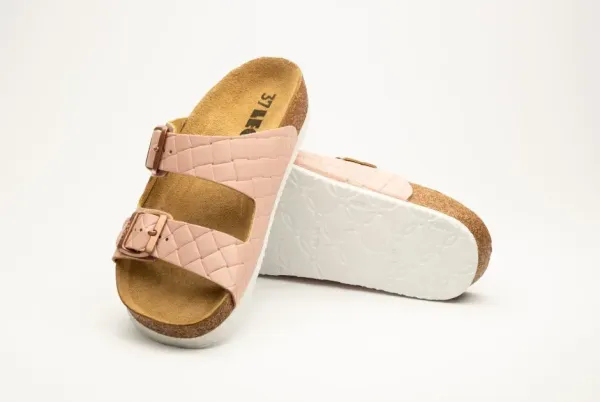 Женские шлепанцы Leon pink-stones 4010-Розовая-коцка-41 ортопедия