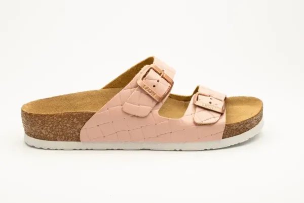 Женские шлепанцы Leon pink-stones 4010-Розовая-коцка-41 ортопедия