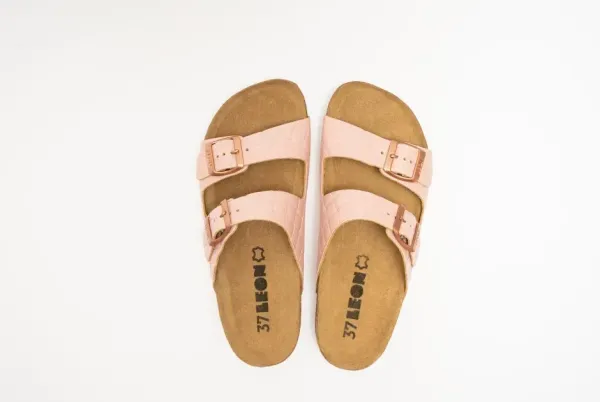 Женские шлепанцы Leon pink-stones 4010-Розовая-коцка-41 ортопедия