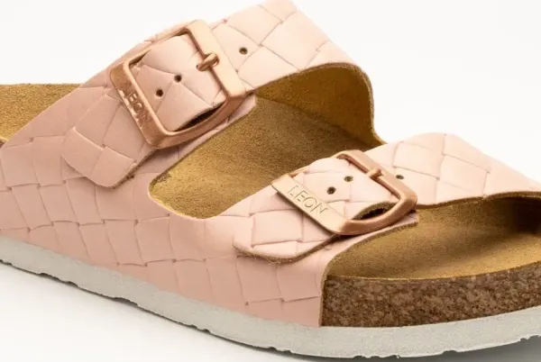 Женские шлепанцы Leon pink-stones 4010-Розовая-коцка-41 ортопедия