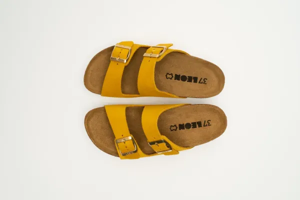 Жіночі шльопанці Leon Жовтий ортопедія