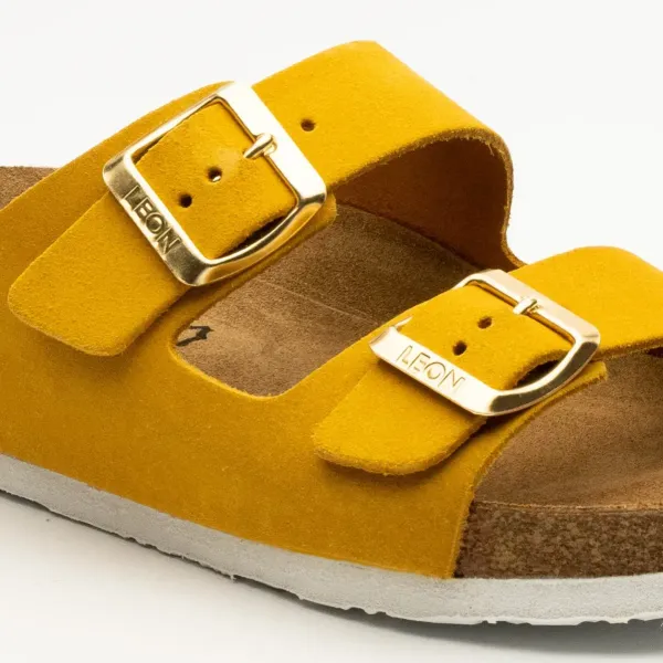 Жіночі шльопанці Leon Жовтий ортопедія