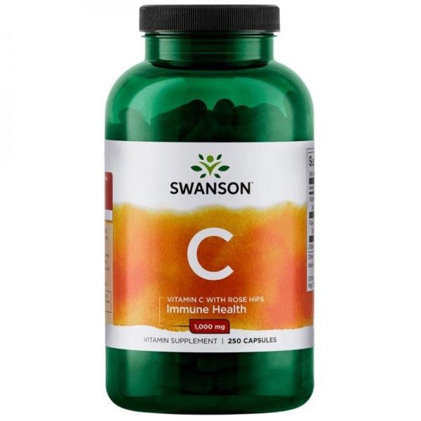 Вітамін C Swanson Vitamin C with Rose Hips 1000 mg - 250 caps Вітамін C Swanson Vitamin C with Rose Hips 1000 mg - 250 caps