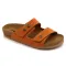 Женские шлепанцы Leon orange 4050-оранжевый-велюр ортопедия