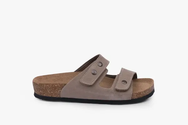 Жіночі шльопанці Leon Сірий 4050-Сіва-велюр-38 ортопедія