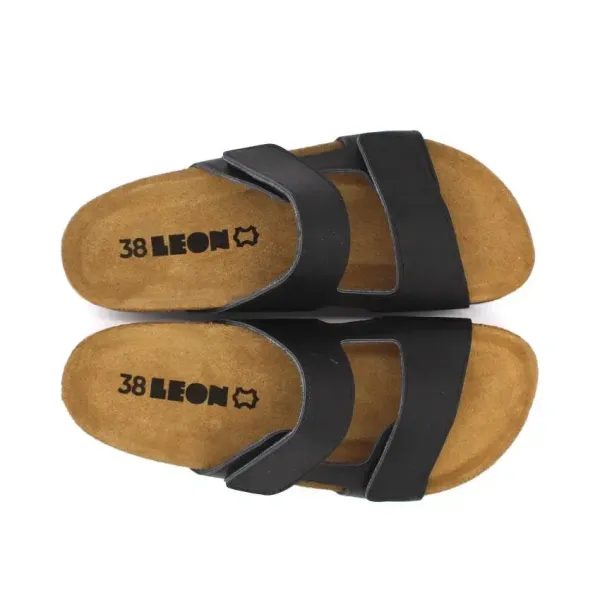 Женские шлепанцы Leon Черный 4051-орландо-38 ортопедия