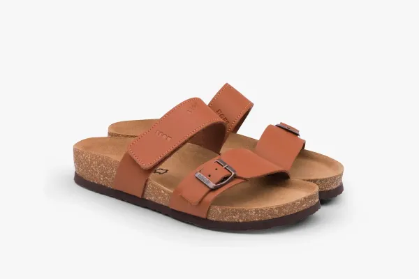 Жіночі шльопанці Leon Коричневий 4052-баккар ортопедія