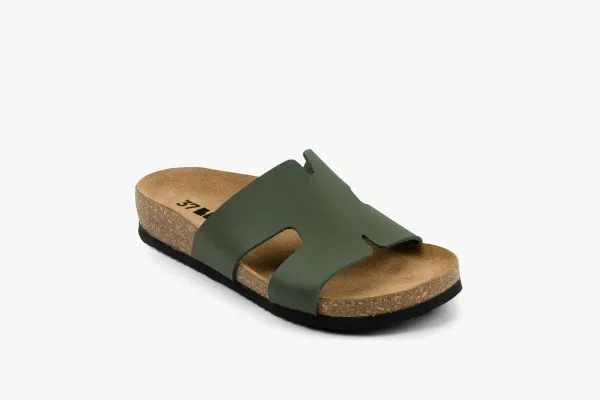 Женские шлепанцы Leon Зеленый 4054-40 ортопедия