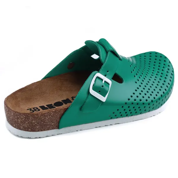 Жіноче Сабо Leon green 4250-Зелений ортопедія