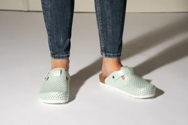 Жіноче Сабо Leon green-pearl 4250-Зелений-перла ортопедія